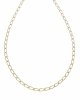 0114 Złoty łańcuszek celebrytka 44cm naszyjnik pozłacany 14K 